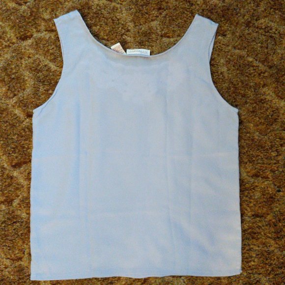 Classic Collections Embroidered Neckline Lavender Tank Top - Picture 6 of 6